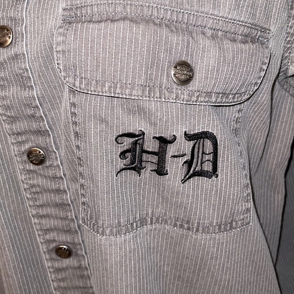 Harley-Davidson Mens Snap Down Casual Shirt - Picture 3 of 10